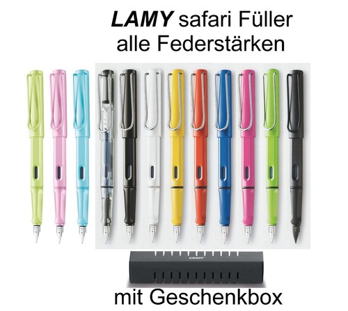 Lamy safari füller alle - lamy, füller,