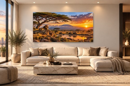 Xxl afrika wandbild savanne - xxl,